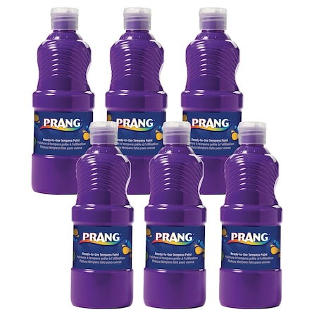 Prang Ready-to-Use Tempera Paint, Violet, 16 oz, PK6 X21606